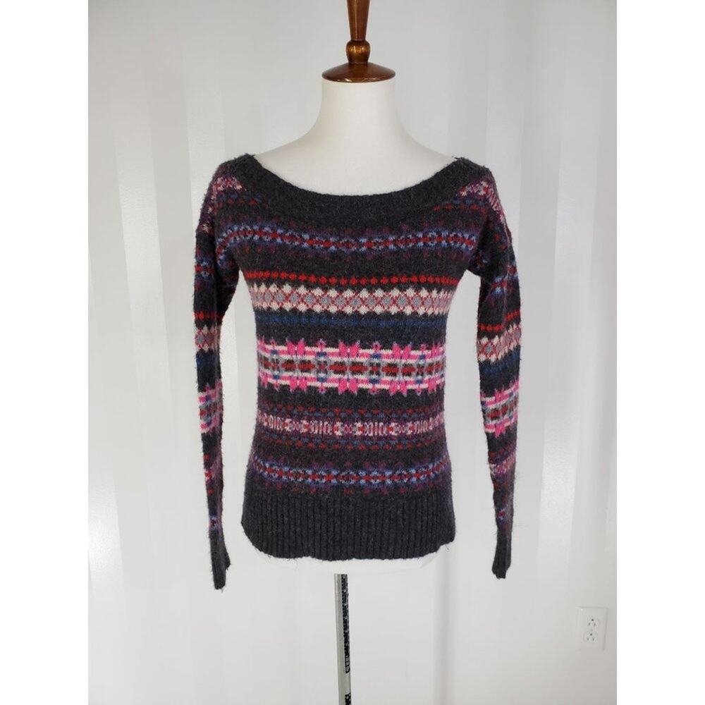 American Eagle Outfitters Fair Isle Knit Sweater Sz S